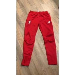 Liverpool FC official training pants LFC Red New Balance joggers